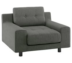 Habitat Hendricks Fabric Armchair - Charcoal 15 Habitat Hendricks Fabric Armchair - Charcoal -Habitat 9446995 R Z008A