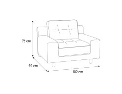 Habitat Hendricks Fabric Armchair - Charcoal 17 Habitat Hendricks Fabric Armchair - Charcoal -Habitat 9446995 R Z020A