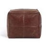 Habitat Kaikoo Faux Leather Footstool - Brown 2 Habitat Kaikoo Faux Leather Footstool - Brown -Habitat 9448319 R Z001A