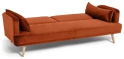 Habitat Andy Clic Clac Velvet Sofa Bed - Orange -Habitat 9451344 R Z003A