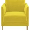 Habitat Hyde Velvet Armchair - Yellow -Habitat 9452013 R Z001A