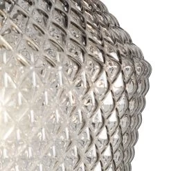 Habitat Nubia Faceted Glass Shade - Smoke Grey -Habitat 9453957 R Z002A