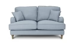 Habitat Matilda Velvet 2 Seater Sofa - Light Blue
