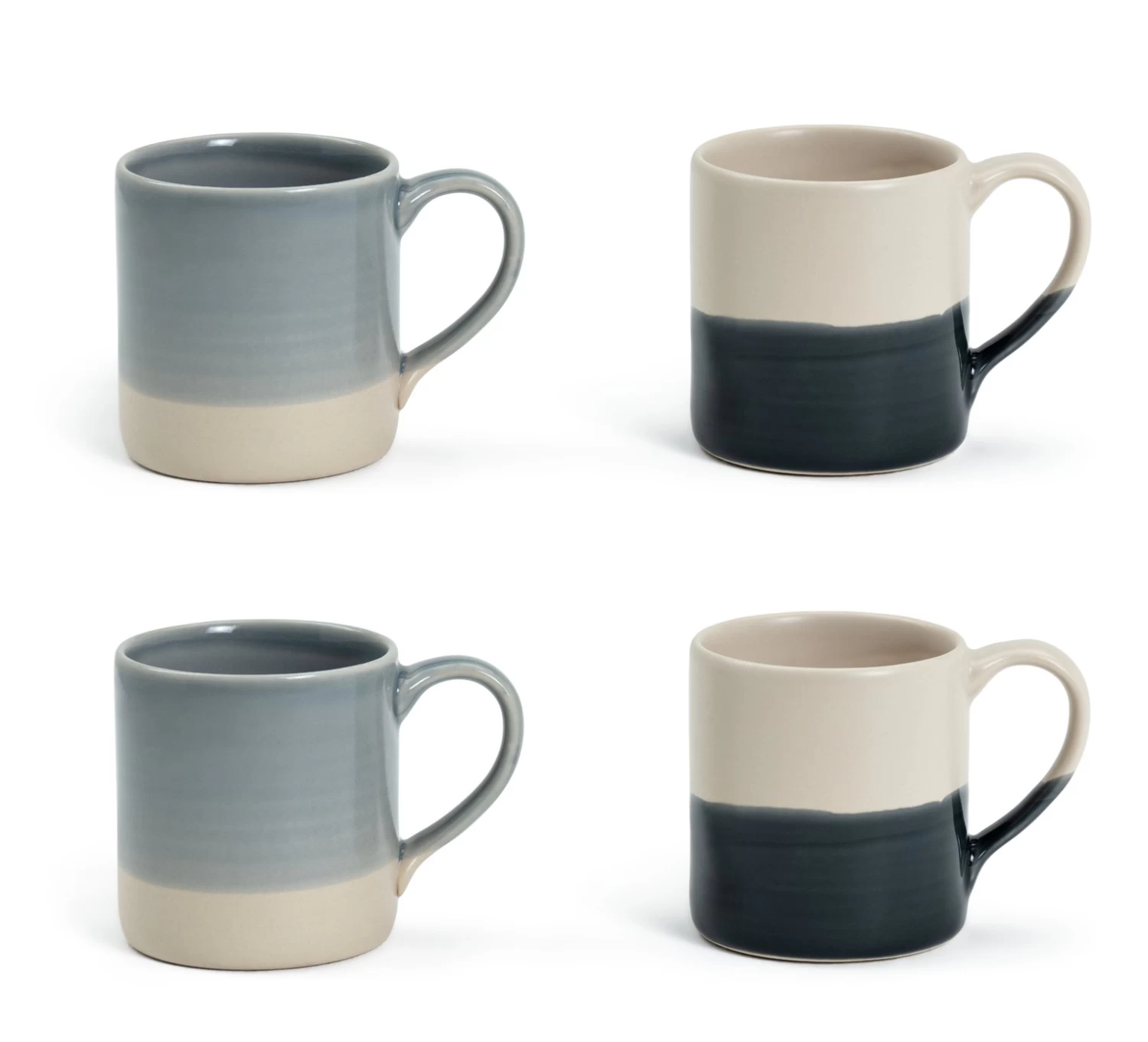 Habitat Artisan Set Of 4 Mugs - Blue 3 Habitat Artisan Set Of 4 Mugs - Blue