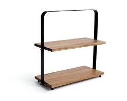 Habitat Industrial Two Tier Wooden Serving Platter -Habitat 9474857 R Z003A