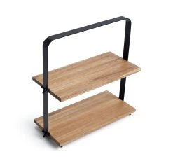 Habitat Industrial Two Tier Wooden Serving Platter -Habitat 9474857 R Z005A