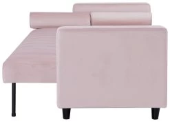 Habitat Preston Clic Clac Velvet Sofa Bed - Pink -Habitat 9478255 R Z004A