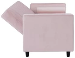 Habitat Preston Clic Clac Velvet Sofa Bed - Pink -Habitat 9478255 R Z007A