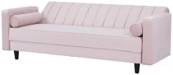 Habitat Preston Clic Clac Velvet Sofa Bed - Pink -Habitat 9478255 R Z008A