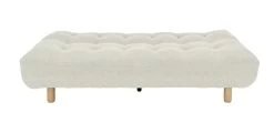 Habitat Kota 3 Seater Boucle Clic Clac Sofa Bed - Cream -Habitat 9480377 R Z005A