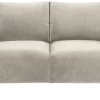 Habitat Julien Velvet 2 Seater Sofa - Natural -Habitat 9484421 R Z001A