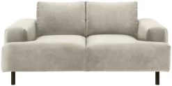 Habitat Julien Velvet 2 Seater Sofa - Natural