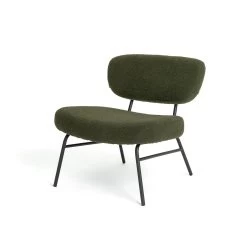 Habitat Cole Boucle Accent Chair - Khaki -Habitat 9488135 R Z002A