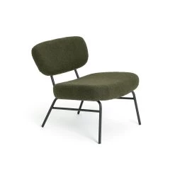 Habitat Cole Boucle Accent Chair - Khaki -Habitat 9488135 R Z004A