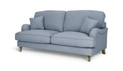 Habitat Matilda Velvet 3 Seater Sofa - Light Blue -Habitat 9488276 R Z002A