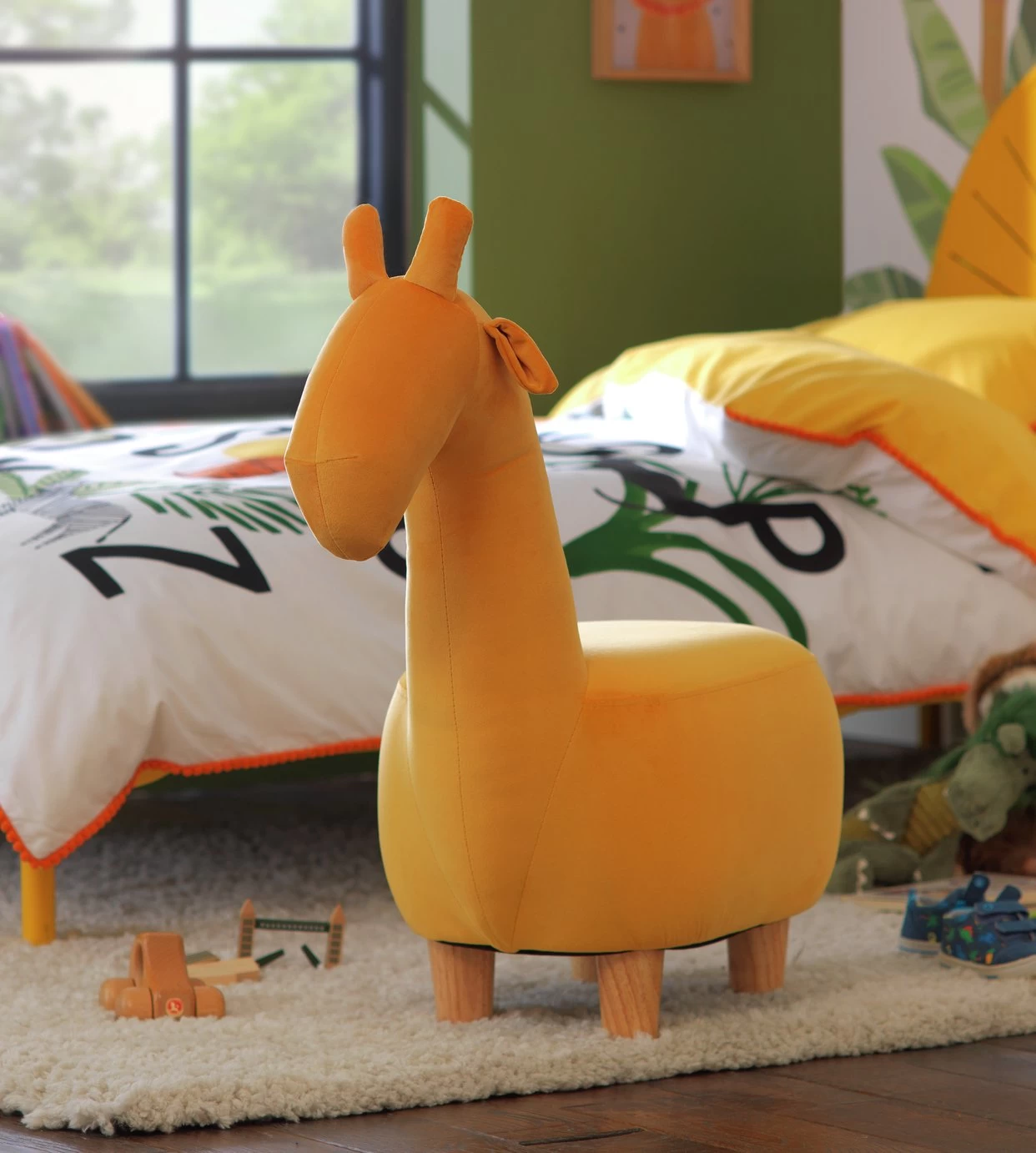 Habitat George Kids Giraffe Animal Stool - Yellow 3 Habitat George Kids Giraffe Animal Stool - Yellow