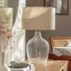 Habitat Abas Glass Table Lamp - Clear & Cream 1 Habitat Abas Glass Table Lamp - Clear & Cream -Habitat 9489732 R Z001A