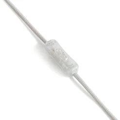 Habitat Abas Glass Table Lamp - Clear & Cream -Habitat 9489732 R Z004A