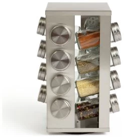 Habitat 16 Jar Stainless Steel Revolving Spice Rack -Habitat 9491153 R Z004A