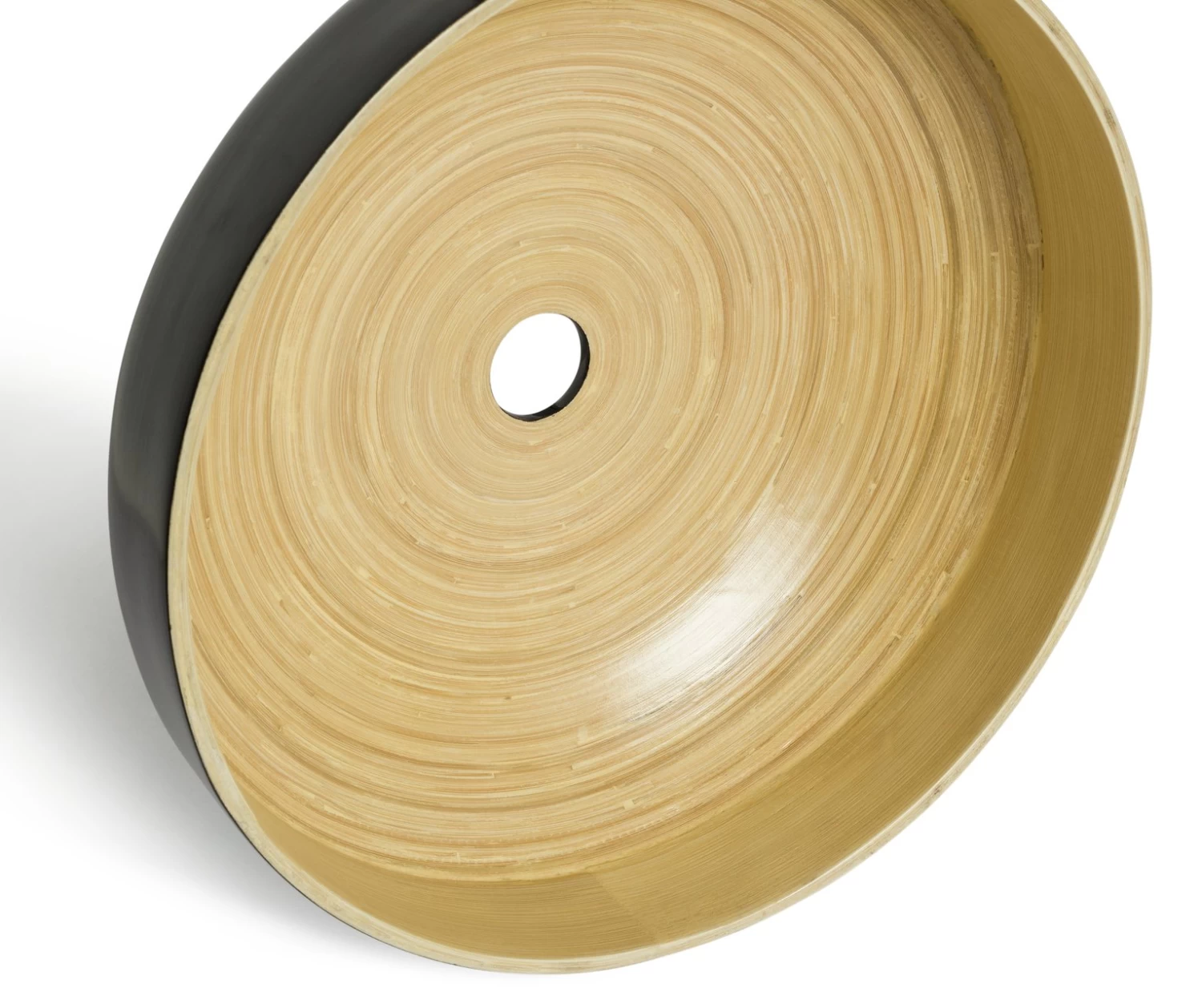 Habitat Abaya Spun Bamboo Pendant Shade - Black 6 Habitat Abaya Spun Bamboo Pendant Shade - Black - Image 4