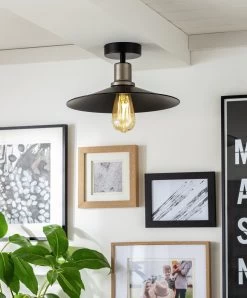 Habitat Pixie Flush To Ceiling Light - Black -Habitat 9505623 R Z002C