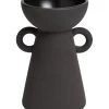 Habitat Large Ceramic Vase With Handles - Black -Habitat 9509131 R Z001A