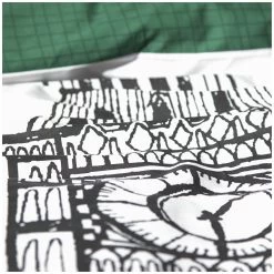 Habitat London Skyline Print Black &White Bedding Set-Single -Habitat 9511026 R Z006A