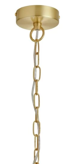 Habitat Presley Glass 8 Tier Chandelier - Brass -Habitat 9514449 R Z003A