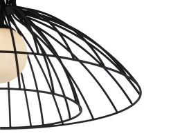 Habitat Kiso 2 Tier Opal Flush To Ceiling Light - Black -Habitat 9516241 R Z004A