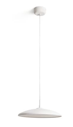 Habitat Pavo Metal LED Pendant Light - White -Habitat 9518971 R Z001C