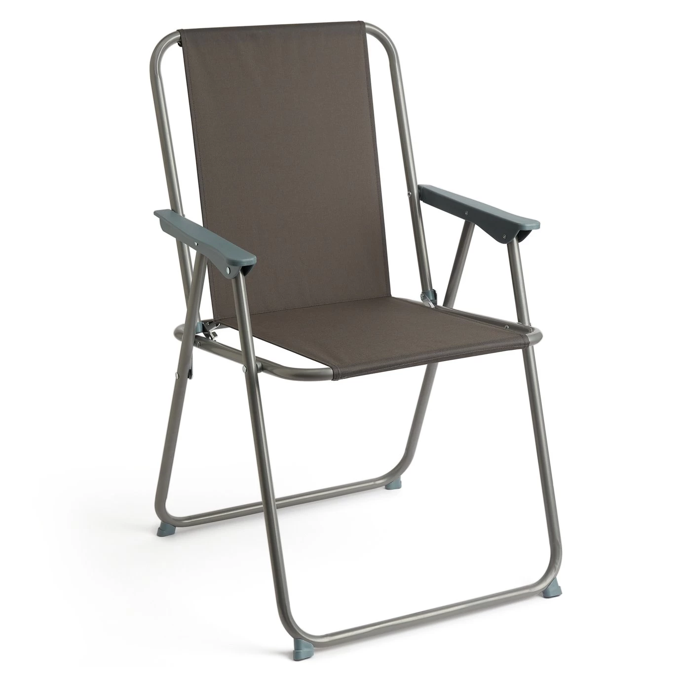 Habitat Folding Metal Garden Chair - Charcoal 6 Habitat Folding Metal Garden Chair - Charcoal - Image 4