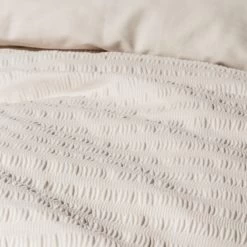 Habitat Seersucker Plain Taupe Bedding Set - Single -Habitat 9519956 R Z004A
