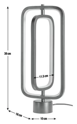 Habitat Sio Metal LED Table Lamp - Black -Habitat 9520024 R E001