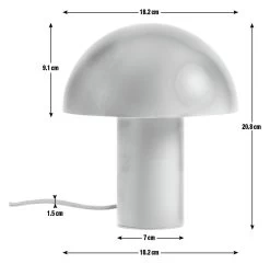 Habitat Ngami Mushroom Aluminium LED Touch Table Lamp - Blue -Habitat 9521535 R E001