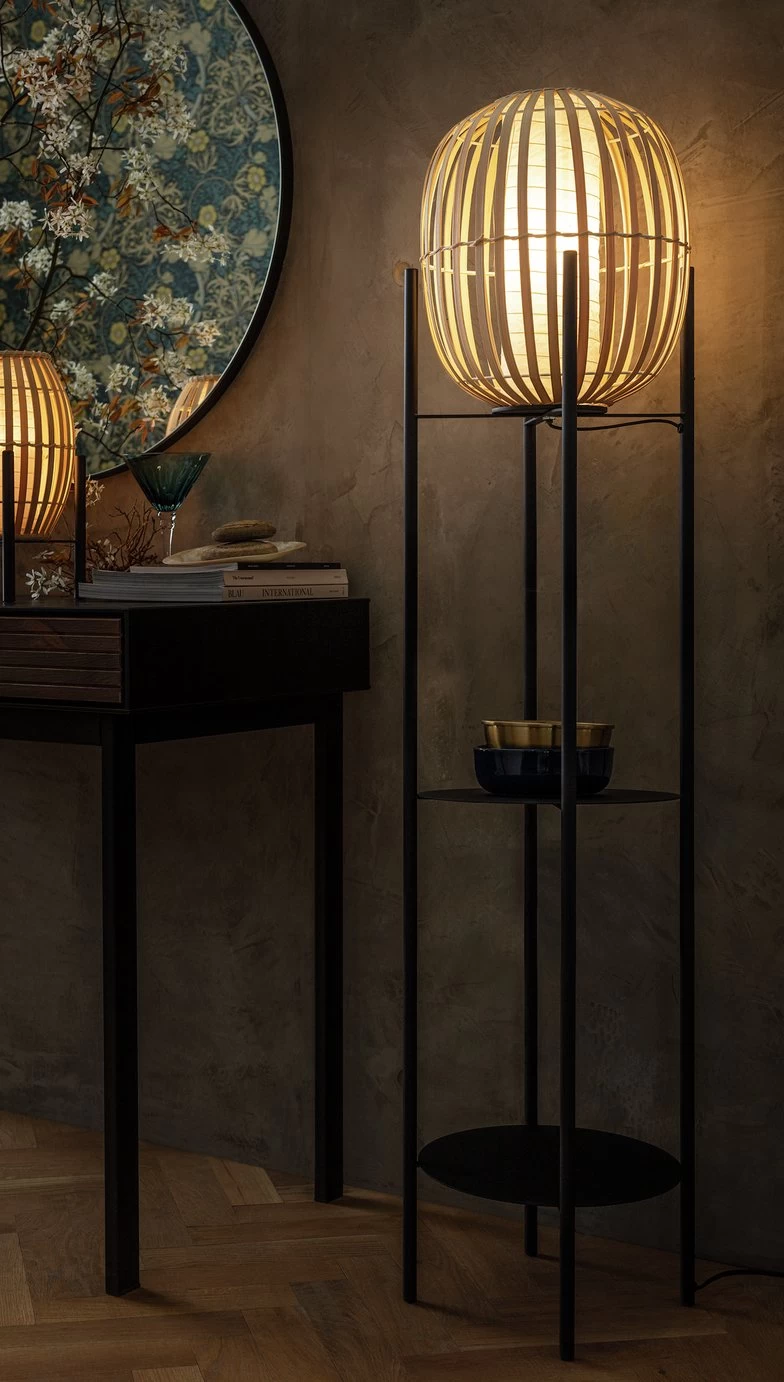 Habitat Aoki Bamboo Shelved Floor Lamp 3 Habitat Aoki Bamboo Shelved Floor Lamp