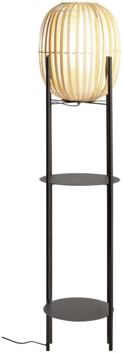 Habitat Aoki Bamboo Shelved Floor Lamp 11 Habitat Aoki Bamboo Shelved Floor Lamp -Habitat 9521700 R Z002A