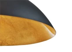 Habitat Yuno Leaf Pendant Shade - Black And Gold -Habitat 9524257 R Z002A