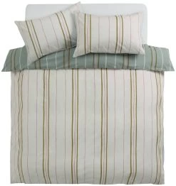 Habitat 180TC Sage Stripe Green Bedding Set - Single 12 Habitat 180TC Sage Stripe Green Bedding Set - Single -Habitat 9524570 R Z002A