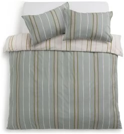 Habitat 180TC Sage Stripe Green Bedding Set - Single 14 Habitat 180TC Sage Stripe Green Bedding Set - Single -Habitat 9524570 R Z004A