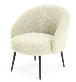 Habitat Ash Boucle Accent Chair - Cream -Habitat 9525380 R Z002A