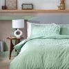 Habitat Reset Seersucker Sage Green Bedding Set - Single -Habitat 9526554 R Z001A
