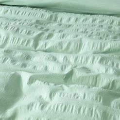 Habitat Reset Seersucker Sage Green Bedding Set - Single -Habitat 9526554 R Z005A