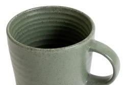 Habitat Textured Ripple Set Of 4 Mugs - Sage -Habitat 9527261 R Z004A