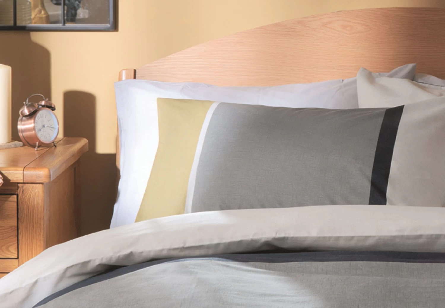 Habitat Country Block Stripe Grey Bedding Set - Single 3 Habitat Country Block Stripe Grey Bedding Set - Single