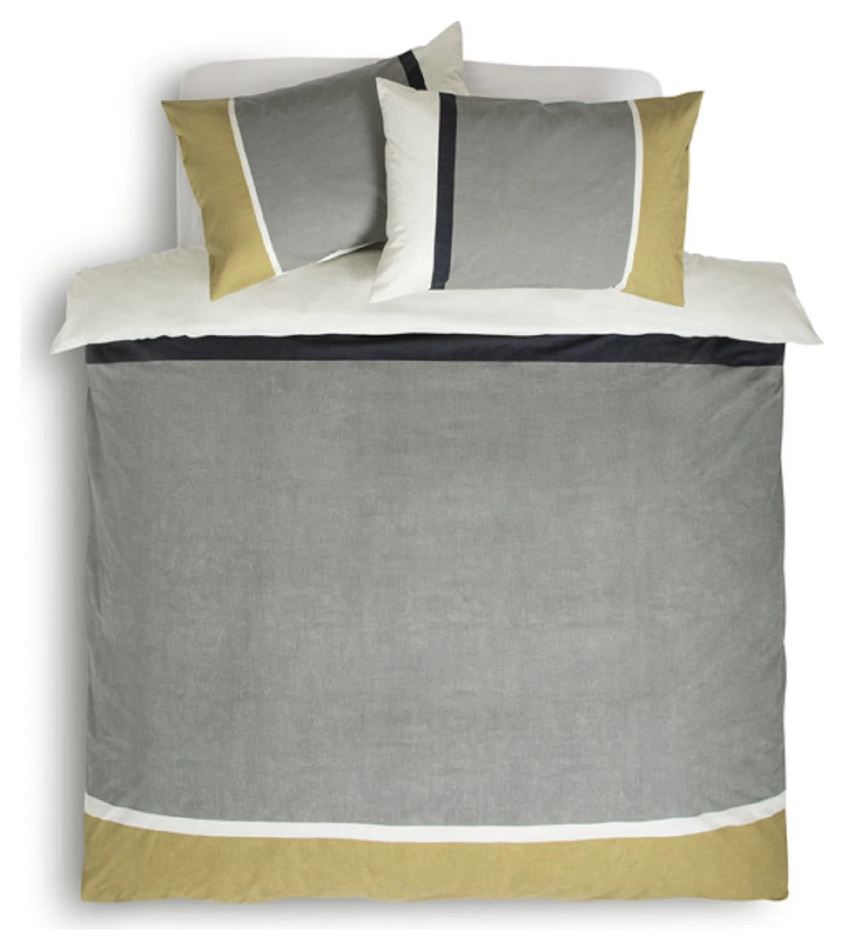 Habitat Country Block Stripe Grey Bedding Set - Single 5 Habitat Country Block Stripe Grey Bedding Set - Single - Image 3