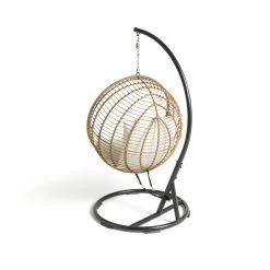 Habitat Dove Rattan Effect Hanging Egg Chair - Natural 15 Habitat Dove Rattan Effect Hanging Egg Chair - Natural -Habitat 9530904 R Z003A