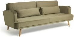 Habitat Andy Clic Clac Velvet Sofa Bed - Sage -Habitat 9531082 R Z003A