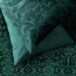 Habitat Floral Cheetah Print Green Bedding Set - Single -Habitat 9531422 R Z002C