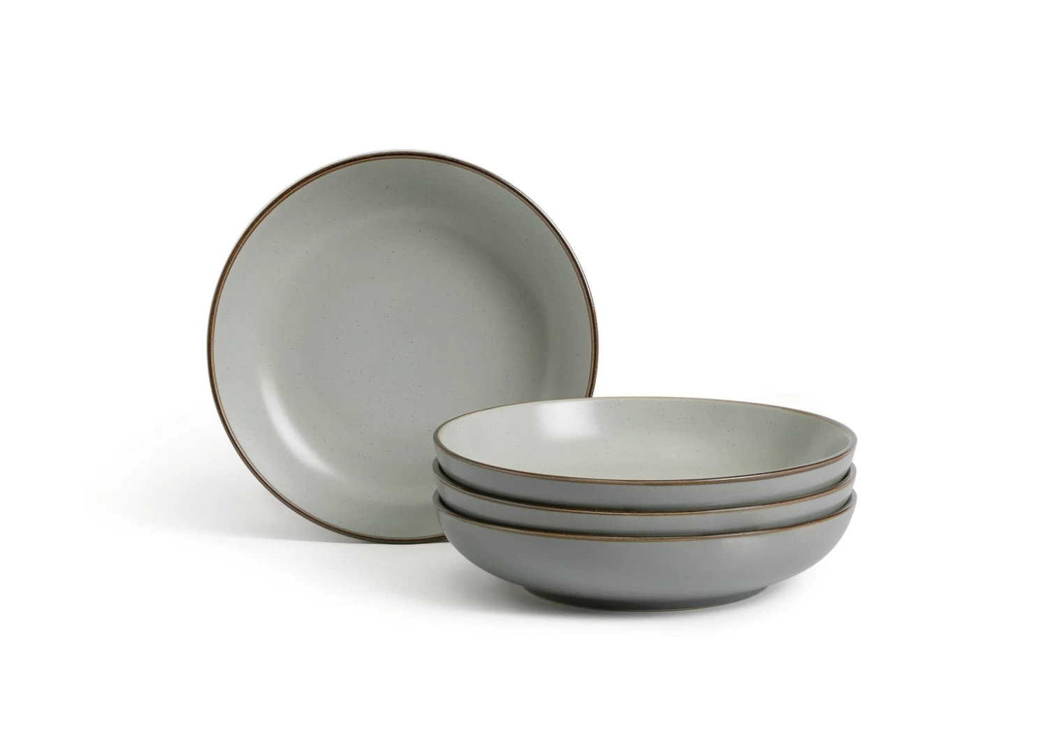 Habitat Speckle 4 Piece Stoneware Pasta Bowl - Grey 3 Habitat Speckle 4 Piece Stoneware Pasta Bowl - Grey