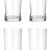 Habitat Clear Pinched Set Of 4 Hi Ball Glasses -Habitat 9535260 R Z001A